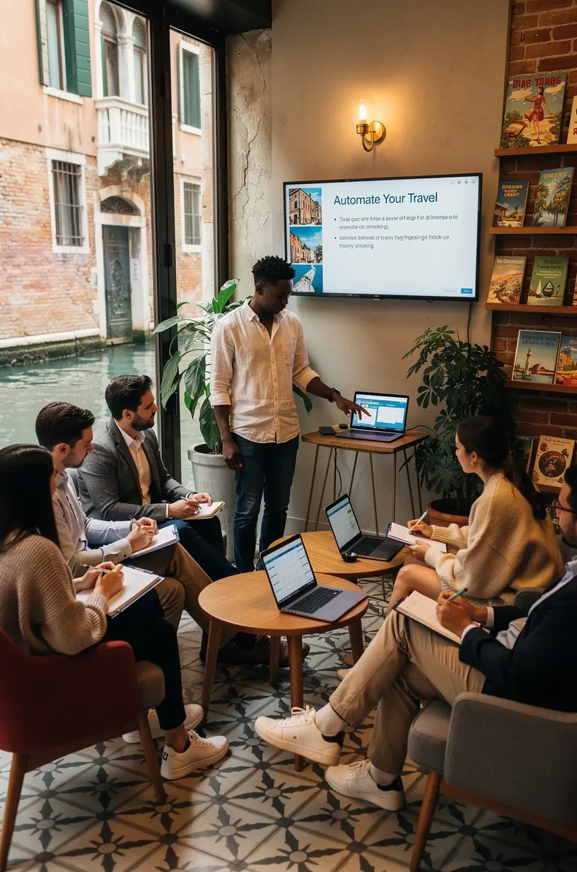 Professional team collaboration in modern office